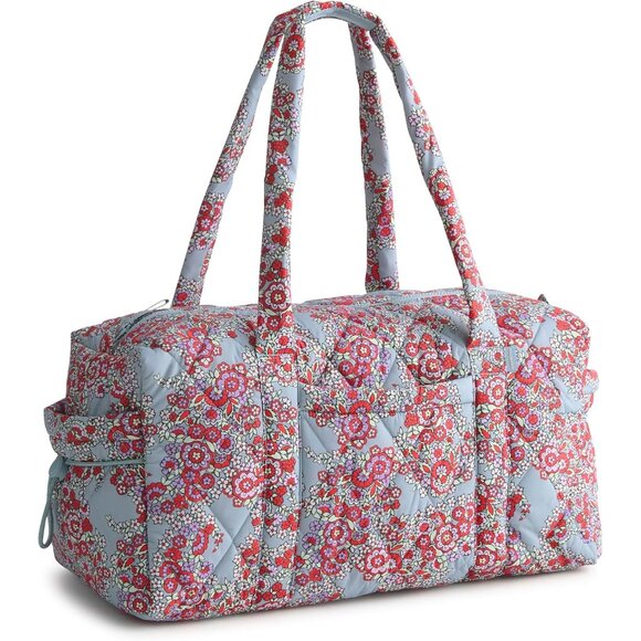 Women's Featherweight Original Nylon Duffel Bag Paisley Bouquet  TSA-Approved Li - Picture 1 of 7